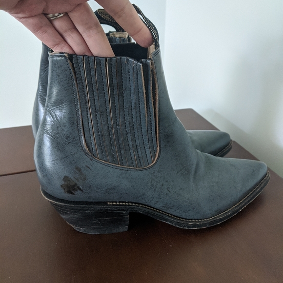 Arizona Western Blue Grey Boots women’s 10 - Picture 2 of 5